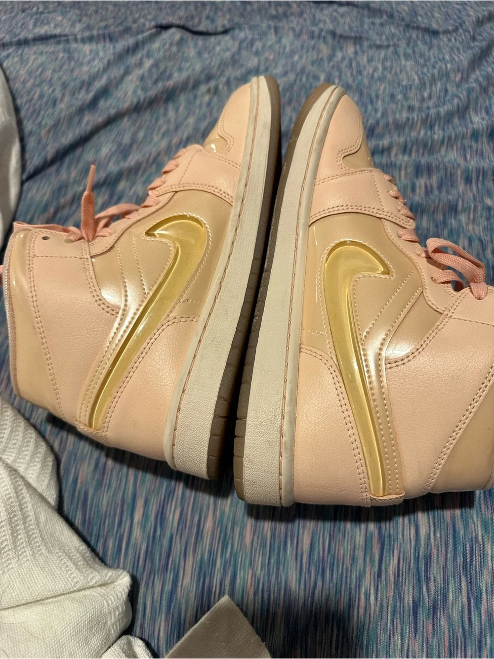 Nike Air Jordan Women's High-Top Sneakers in Blush Pink Valentine’s Day